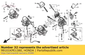 Honda 99101KPE1380 jet, # 138 - Onderkant