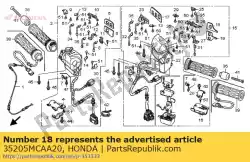 Qui puoi ordinare piatto, ornamento (c) da Honda , con numero parte 35205MCAA20: