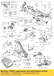 Qui puoi ordinare staffa-comp, guida cavo da Kawasaki , con numero parte 230620811: