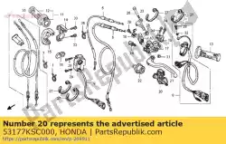 Aqui você pode pedir o capa, l. Alavanca de manivela em Honda , com o número da peça 53177KSC000: