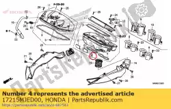 afdichting, gasklephuis van Honda, met onderdeel nummer 17215MJED00, bestel je hier online: