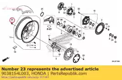 Ici, vous pouvez commander le écrou, roue (fusible rachi) auprès de Honda , avec le numéro de pièce 90381S4L003: