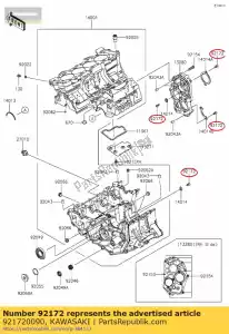 Kawasaki 921720090 ?ruba 6x16 - Dół