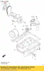 Qui puoi ordinare pignone, olio pu da Suzuki , con numero parte 1633148H00: