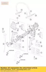 ktm 60013049000 brake caliper support fr. r/s - Bottom side