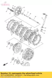 duw hendel assy van Yamaha, met onderdeel nummer 3D7163800000, bestel je hier online: