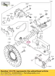 Tutaj możesz zamówić czujnik, abs, rr ex300bdf od Kawasaki , z numerem części 211760751: