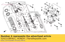 Ici, vous pouvez commander le tige comp, piston auprès de Honda , avec le numéro de pièce 52421GBFA01: