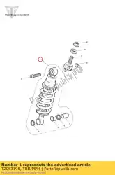 Here you can order the rear suspension unit from Triumph, with part number T2053195: