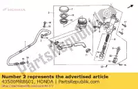 43500MR8601, Honda, zespó? cylindra., rr honda vfr  riii vfr400r3 400 , Nowy