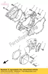 Ici, vous pouvez commander le couvercle, carter moteur 2 auprès de Yamaha , avec le numéro de pièce 2VM154210200: