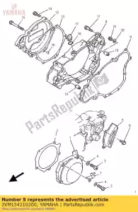 yamaha 2VM154210200 couvercle, carter moteur 2 - La partie au fond