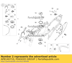 Aprilia AP8140710, Chave aprilia sem transpo., OEM: Aprilia AP8140710