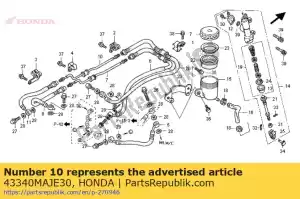 Honda 43340MAJE30 tubo e, sub freno - Lado inferior