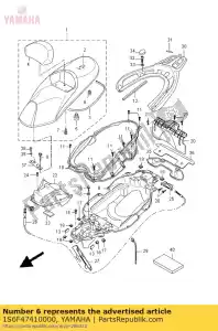 yamaha 1S6F47410000 cuscino, sedile - Il fondo