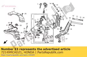 honda 72149MCAD21 aucune description disponible pour le moment - La partie au fond