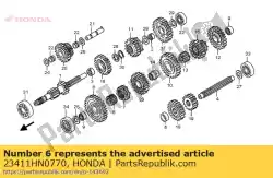 Aqui você pode pedir o engrenagem, c-1 em Honda , com o número da peça 23411HN0770: