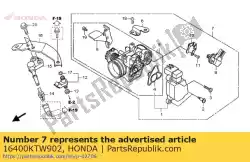 geen beschrijving beschikbaar op dit moment van Honda, met onderdeel nummer 16400KTW902, bestel je hier online: