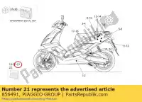 856491, Piaggio Group, Set di decalcomanie aprilia sr ho new ie carb 50 2, Nuovo