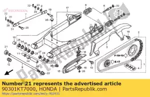 honda 90301KT7000 écrou, verrouillage, 26x1,5 - La partie au fond