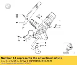 Here you can order the lambda-monitorsensor from BMW, with part number 11781742052: