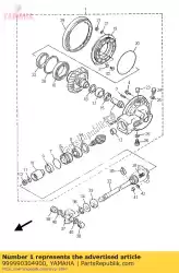 Qui puoi ordinare scatola ingranaggi asse posteriore assy da Yamaha , con numero parte 999990304900: