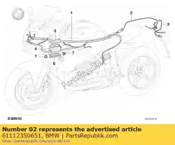 Aqui você pode pedir o chicote de fiação da parte traseira (de 03/2000) em BMW , com o número da peça 61112350651: