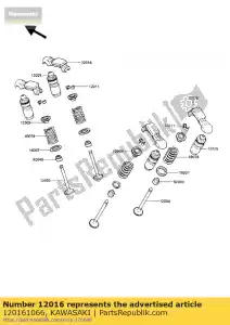 kawasaki 120161066 brazo basculante zg1200-a1 - Lado inferior