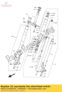 yamaha 4EB231440000 selo, poeira - Lado inferior