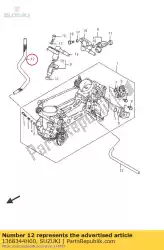 Tutaj możesz zamówić w?? Gumowy od Suzuki , z numerem części 1368344H00: