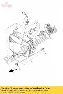 yamaha 4KM8413H0000 plate, spring - Bottom side