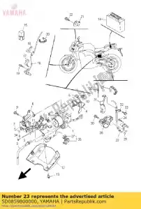 yamaha 5D0859800000 wielsensor, achter - Onderkant