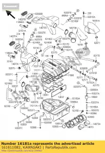 kawasaki 161811082 tanque-ressonador, rh zx600-e3 - Lado inferior