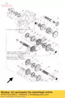 4YVE74210000, Yamaha, Asse, azionamento yamaha dt r 2c2c holland 1e2c2-300e2 rsm 2c31 holland 1c2c2-300e4 tzr 50 2004 2005 2006 2007 2008 2009 2010, Nuovo