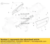 B0640140000YR5, Piaggio Group, lewy panel boczny, czerwony moto-guzzi zgulcb00 zgulcb0001 zgulcub001 1400 2017 2018 2019 2020 2021, Nowy