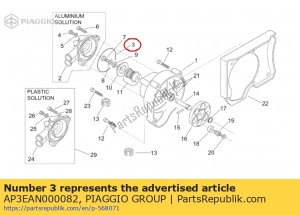 aprilia AP3EAN000082 o-ring 65x2.1 - Onderkant