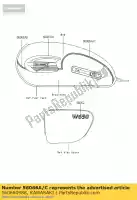 560660988, Kawasaki, modèle, réservoir de carburant, rr, lh ej650- kawasaki w 650 2005 2006, Nouveau