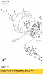 Suzuki 6465135F10 absorber,rear h - Bottom side