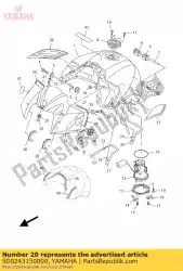 Ici, vous pouvez commander le pipe 5 auprès de Yamaha , avec le numéro de pièce 5D0243150000: