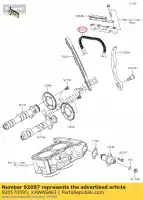 920570595, Kawasaki, catena, camma 92rh2010-124m ex300a kawasaki  ninja z 250 300 2008 2009 2010 2011 2013 2014 2015 2016 2017 2018 2019 2020 2021, Nuovo