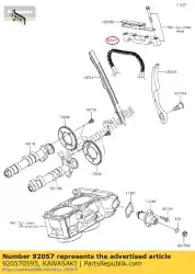 Aquí puede pedir cadena, leva, 92rh2010-124m ex300a de Kawasaki , con el número de pieza 920570595: