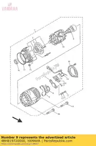 yamaha 4BH819720000 cover, gelijkrichter - Onderkant