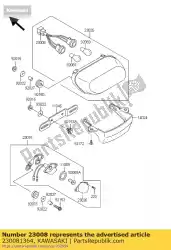 Qui puoi ordinare portalampada, fanale posteriore zx1000-b da Kawasaki , con numero parte 230081364: