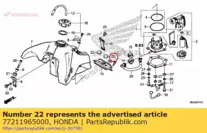 honda 77211965000 rubber, seat stopper - Bottom side