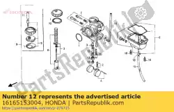 Ici, vous pouvez commander le support, jet d'aiguille auprès de Honda , avec le numéro de pièce 16165153004: