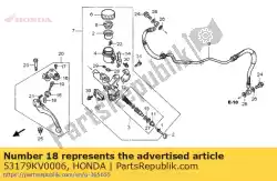 Aqui você pode pedir o junta, alavanca em Honda , com o número da peça 53179KV0006: