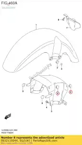 Suzuki 0932110044 cushion,front f - Bottom side