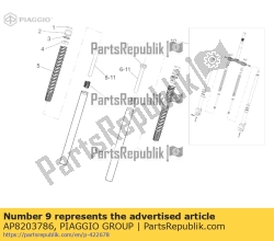 Aprilia AP8203786, Return spring, OEM: Aprilia AP8203786