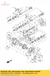 Here you can order the bearing (30x) from Yamaha, with part number 933062044700: