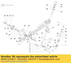 Aquí puede pedir cubierta de suspensión delantera de Piaggio Group , con el número de pieza 60041620R7:
